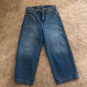 High Rise Wide Leg Crop Jeans- like new universal thread